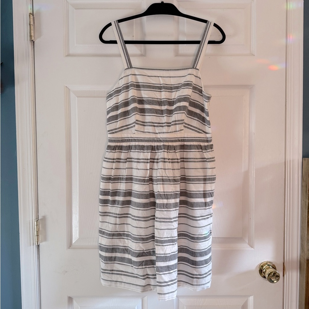 Loft Striped Sleeveless Dress Mini Dress